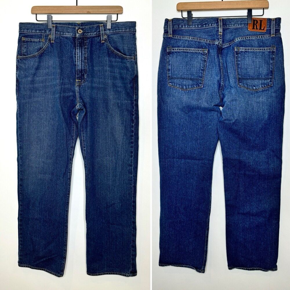 RL Ralph Lauren Ashmore Jeans SIZE 36x34 Blue